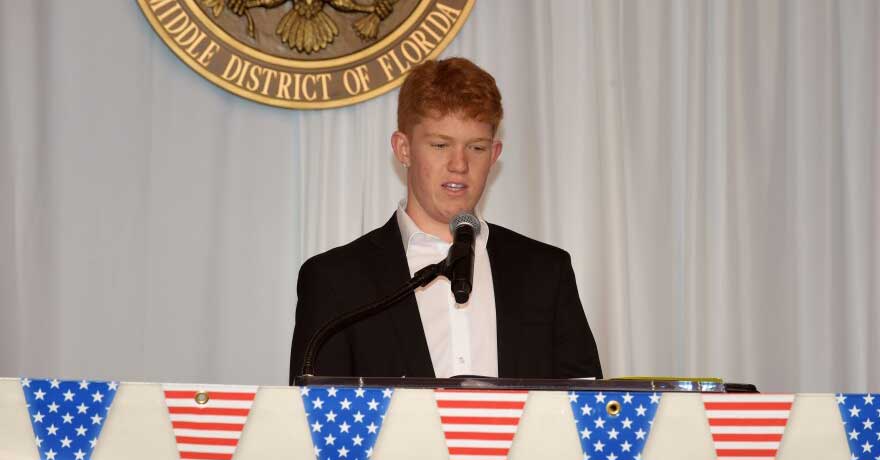 noah making a speach